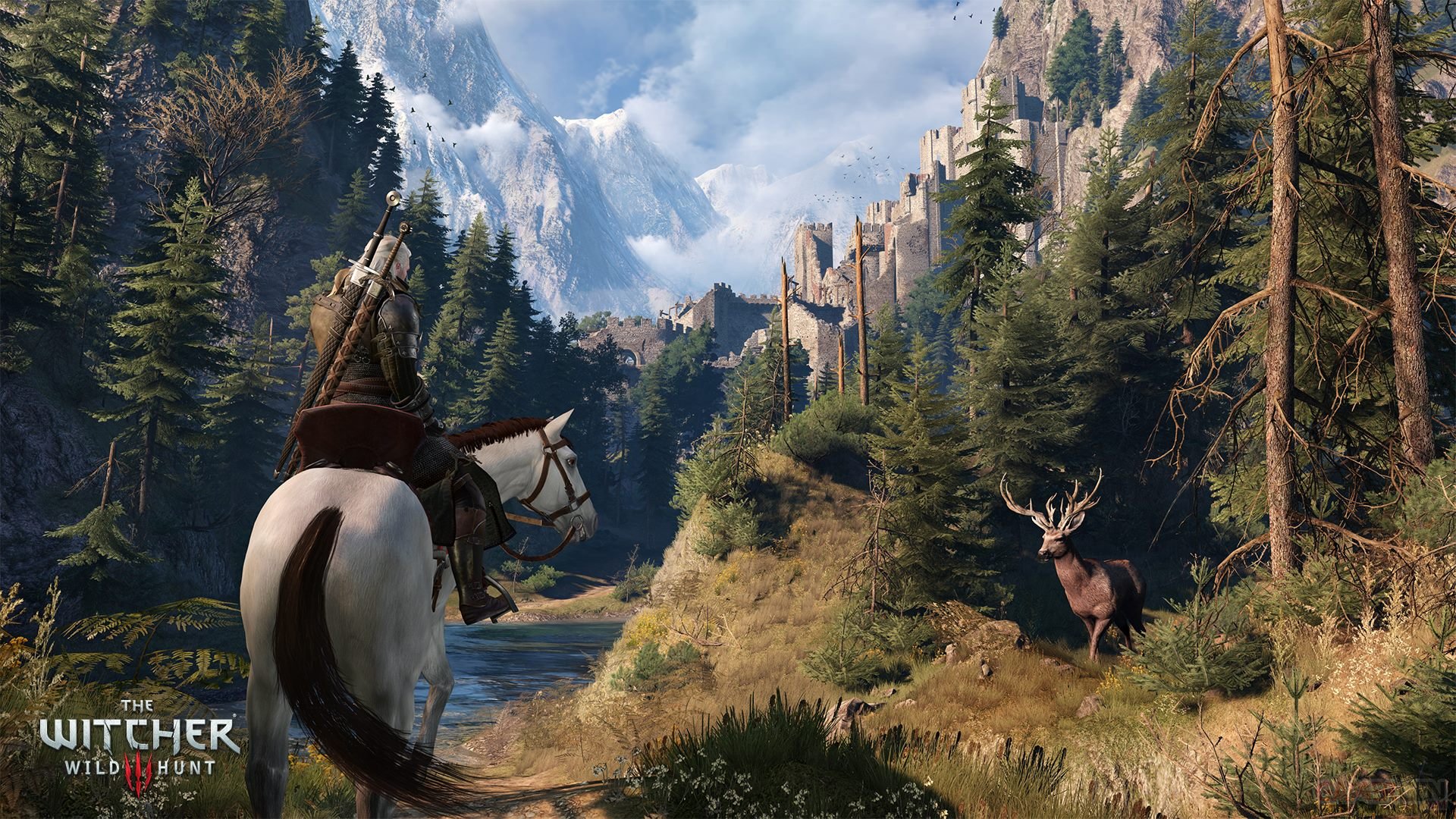 Geralt sur son cheval